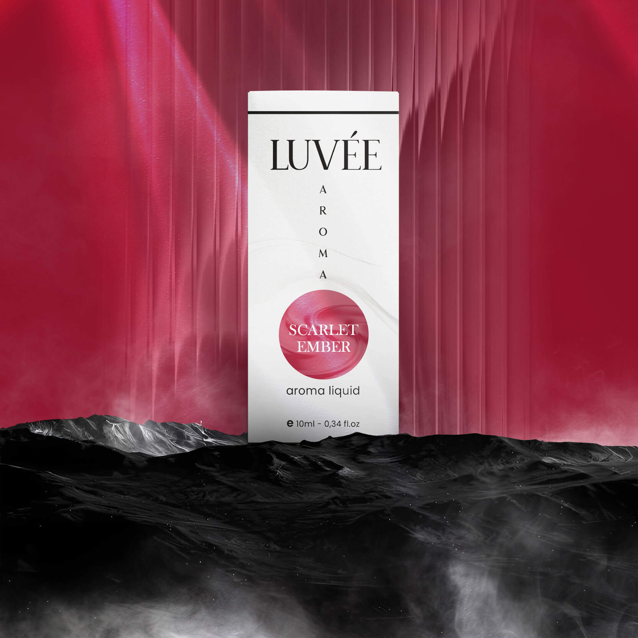 Scarlet Ember by Luvée – natural aromatherapy oil with deep, seductive fragrance for an intense home ambiance.